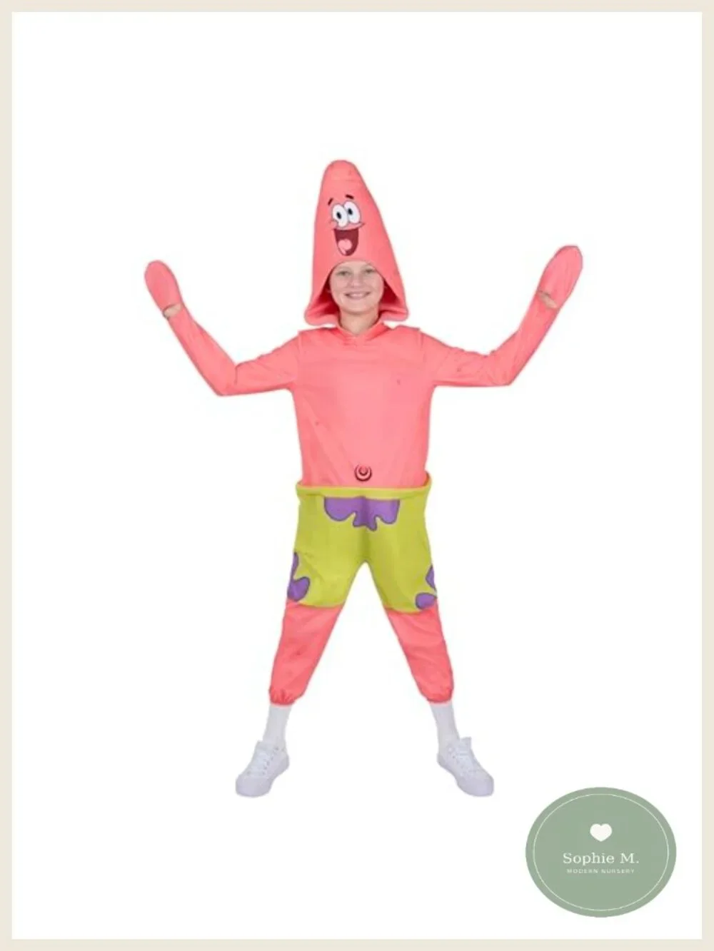 Patrick Star SpongeBob Onesie Youth Halloween Costume Plush Hood